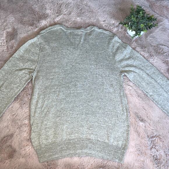 Lucky Brand White Label Tan Men's Cotton V-Neck Casual Sweater Small - Picture 7 of 9